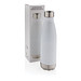 XD COLLECTION Vakuumisolierte Stainless Steel Flasche, 500 ml, weiß