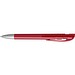 uma® Kugelschreiber YES SI transparent inkl. Metallspitze, rot