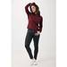 Iqoniq Etosha Lightweight Sweater aus recycelter Baumwolle, burgunderrot, XXS