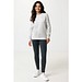 Iqoniq Etosha Lightweight Sweater aus recycelter Baumwolle, light heather grey, XXS