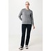 Iqoniq Etosha Lightweight Sweater aus recycelter Baumwolle, light heather anthracite, XXS