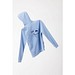Iqoniq Rila Lightweight Hoodie aus recycelter Baumwolle, sky blue, XXS