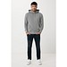 Iqoniq Rila Lightweight Hoodie aus recycelter Baumwolle, light heather anthracite, XXS