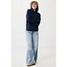 Iqoniq Yengo Hoodie mit Seitentaschen aus rec. Baumwolle, navy blau, XS
