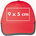 AZO-freie 5-Panel Baumwoll-Baseballcap, rot AZO-freie 5-Panel Baumwoll-Baseballcap, rot