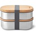 Black+Blum Stainless Steel Double Bento Box, grau