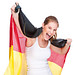 Flagge Nations 1,5 m, Deutschland-Farben