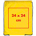 Gym-Bag aus Polyester, gelb Gym-Bag aus Polyester, gelb