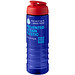 H2O Active® Eco Treble 750 ml Sportflasche mit Stülpdeckel & Trinkklappe, blau, rot