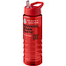 H2O Active® Eco Treble 750 ml Sportflasche mit Stülpdeckel & Trinktülle, rot, rot