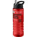 H2O Active® Eco Treble 750 ml Sportflasche mit Stülpdeckel & Trinktülle, rot, schwarz