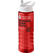H2O Active® Eco Treble 750 ml Sportflasche mit Stülpdeckel & Trinktülle, rot, weiß