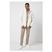 Iqoniq Diran Fleecejacke aus recyceltem Polyesterflor, neutral, L