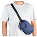 MYKONOS. Gürteltasche aus 600D recyceltem Polyester und Innenfutter aus 210D recyceltem Polyester, Blau