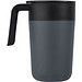 Nordia 400 ml doppelwandiger Becher aus Recyclingmaterial, grau