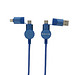 Oakland RCS rKunststoff 1,2m 6-in-1 Fast-Charging 45W Kabel, blau