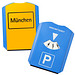 Parkscheibe Basic, blau, Deutsch-Englisch Parkscheibe Basic, blau, Deutsch-Englisch