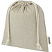 Pheebs 150?g/m2 GRS Zuziehbeutel aus Recyclingbaumwolle mittel 1,5 l, heather natur