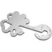 ROMINOX® Key Tool // Lucky Charm - 19 functions (Kleeblatt Glücksbringer), silber