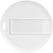 Round Credit Card USB-Stick, weiss, 64GB