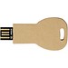 Schlüssel USB-Stick 2.0 aus recyceltem Papier, Kraftpapier, 64GB