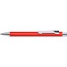 uma® Metall-Kugelschreiber Straight SI, blaue Mine, hellrot