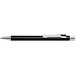 uma® Metall-Kugelschreiber Straight SI, blaue Mine, schwarz