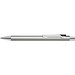 uma® Metall-Kugelschreiber Straight SI, blaue Mine, silber-matt