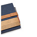 VINGA Bosler Notizbuch aus RCS recyceltem Canvas, navy blau