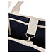 VINGA Volonne AWARE™ Strandtasche aus recyceltem Canvas, navy blau, off white