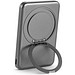 WARSHEL 5. Magnetische Powerbank mit 5'000 mAh und superschnellem kabellosem Ladegerät (15 W) aus recyceltem ABS (100% rABS) mit Ständer, Dunkelgrau