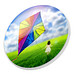 Wurfscheibe Space Flyer 21, standard-blau PP Wurfscheibe Space Flyer 21, standard-blau PP