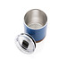 XD COLLECTION Kleine Vakuum-Kaffeetasse aus RCS rSteel & Kork, blau