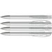uma® Kugelschreiber YES SI transparent inkl. Metallspitze, klar