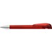 uma® Kugelschreiber YES SI transparent inkl. Metallspitze, rot