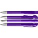 uma® Kugelschreiber YES SI transparent inkl. Metallspitze, violett