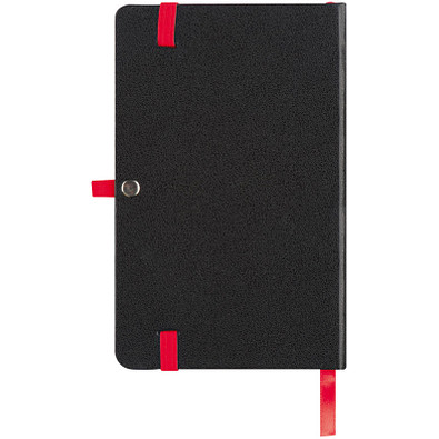 Notizbuch BlackLine, DIN A6, liniert, schwarz/rot