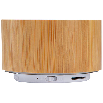 Bluetooth Lautsprecher mit Bambusummantelung, hellbraun