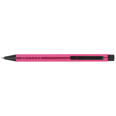 Metall-Kugelschreiber, pink/schwarz