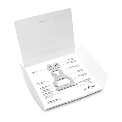 ROMINOX® Key Tool Bunny / Hase (16 Fkt.) im Motiv-Mäppchen Frohe Ostern, grün
