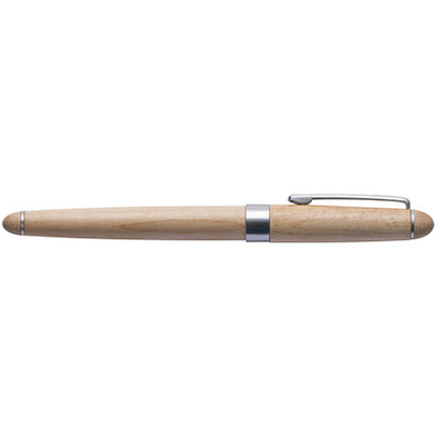 Holz-Schreibset Rambin, blaue Mine, braun