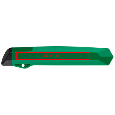 Kartonmesser aus Kunststoff, grün