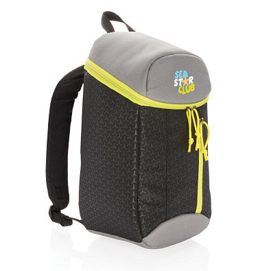 XD COLLECTION Kühler Rucksack 10L, schwarz/grau/grün