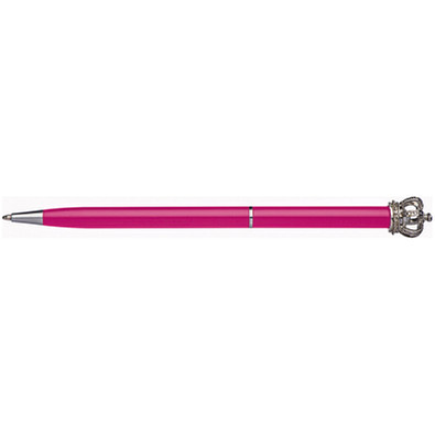 Metall-Drehkugelschreiber Crown, blaue Mine, Pink