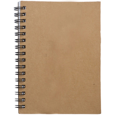 Öko-Schreibblock-Set, DIN A6, liniert, braun
