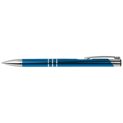 Schreibset bestehend aus einem Kugelschreiber und einem Rollerball, blau