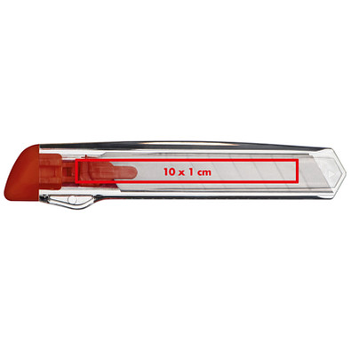Transparentes Kartonmesser, rot