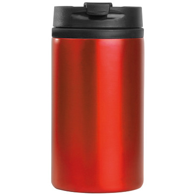 Trinkbecher aus Metall, 250 ml, rot