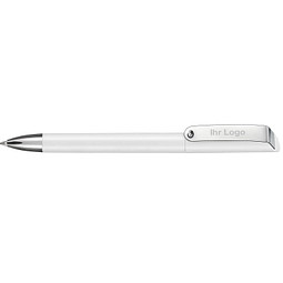 RITTER PEN Drehkugelschreiber Glossy, blaue Mine, weiß