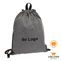 HALFAR Zugbeutel Jersey, grau